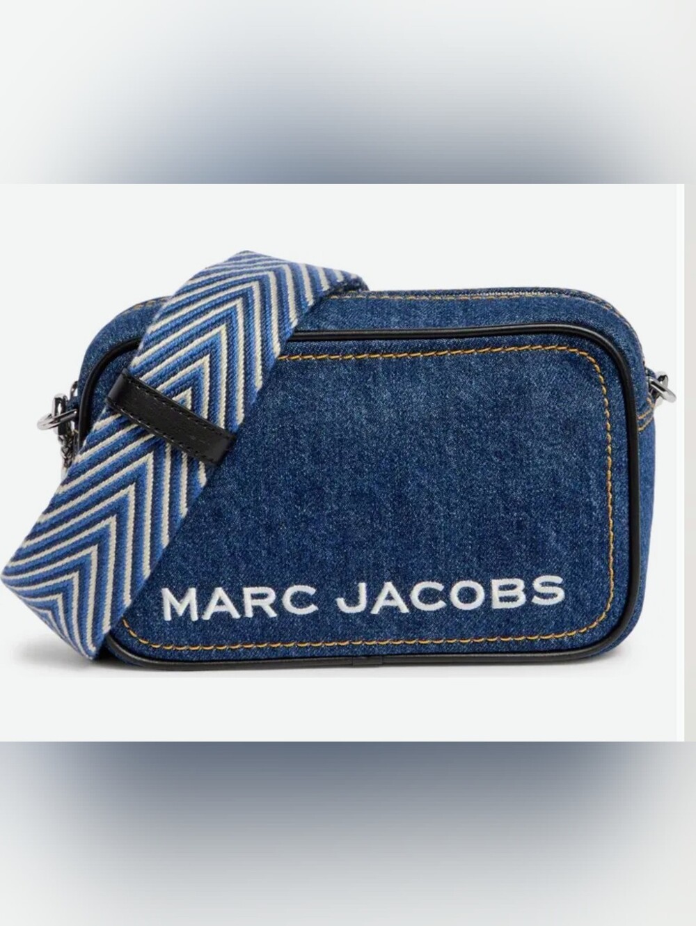 Marc Jacobs Denim Bold Flash Camera Crossbody Bag